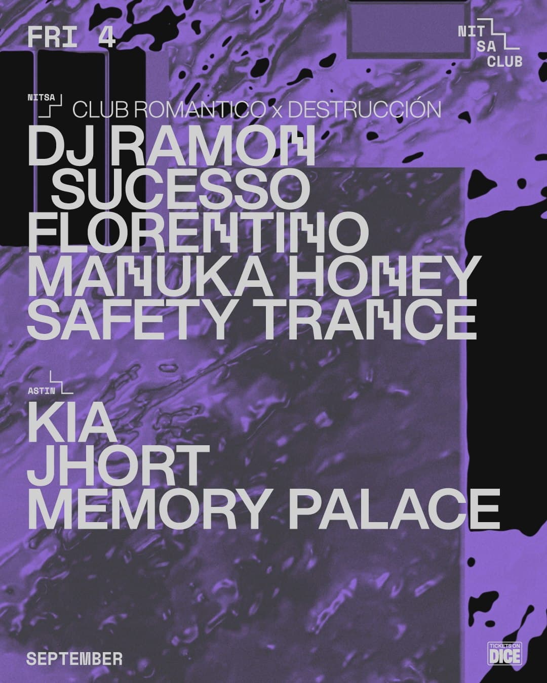 Nitsa: Club Romantico x DESTRUCCIÓN | Dj Ramon Sucesso + Florentino + Manuka Honey + Safety Trance