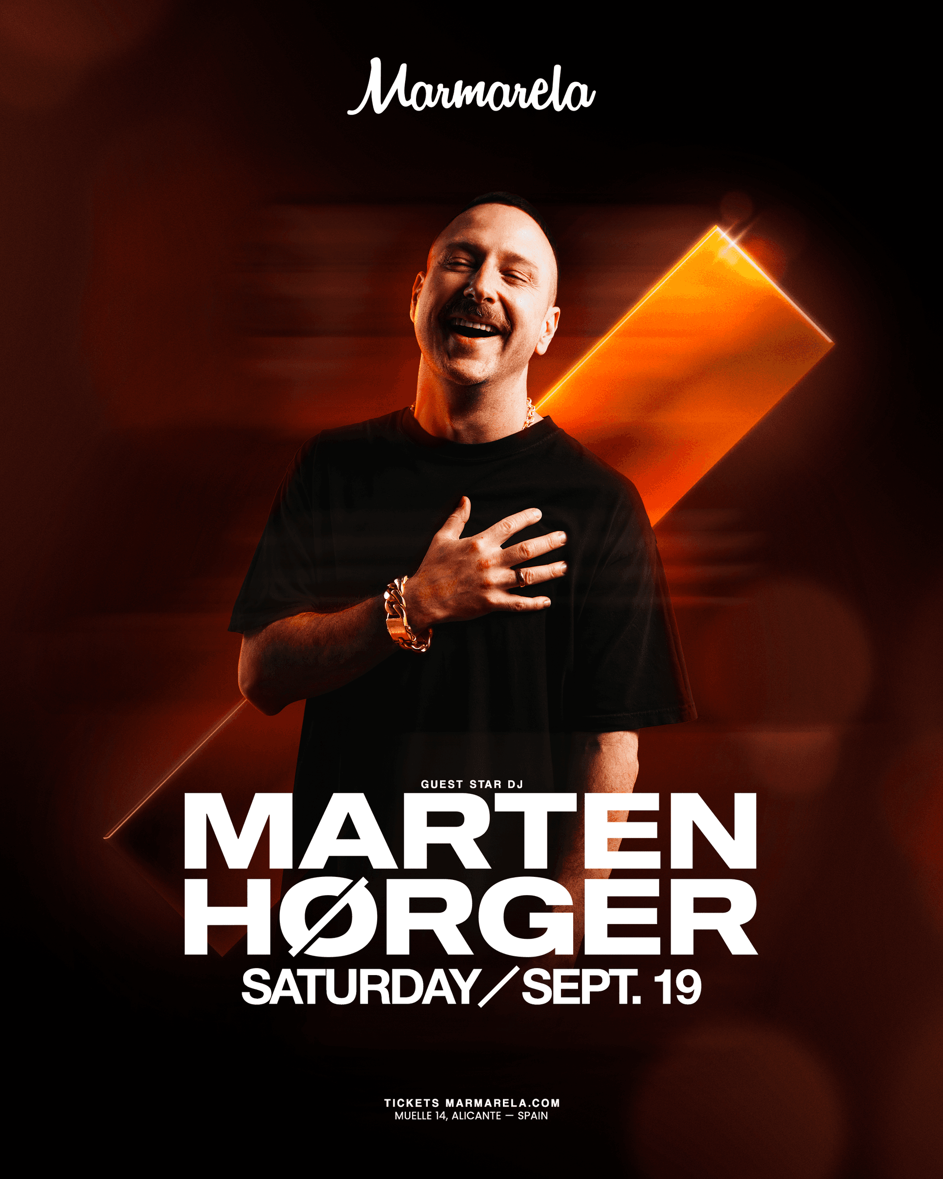 Noche → Star Guest DJ con Marten Hørger (Main Terrace)