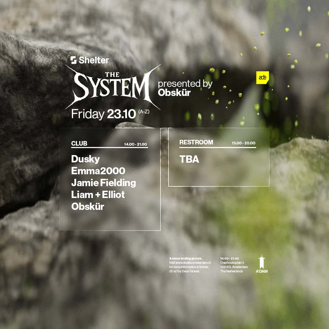 Flyer de Obskür presents: The SYSTEM