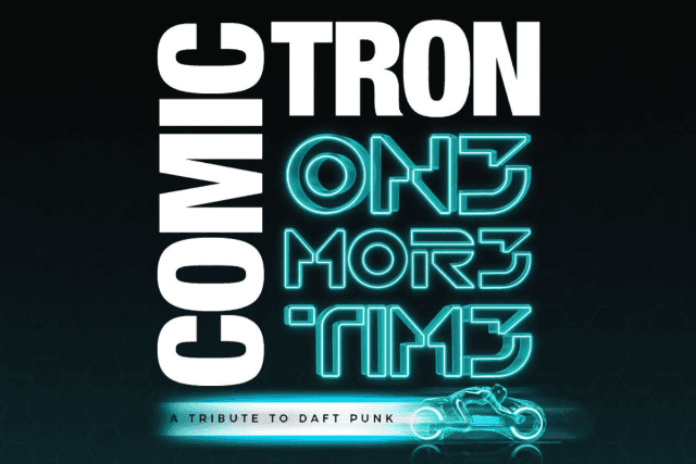 Flyer of One More Time Presents Comic Tron - Comic Con After Party