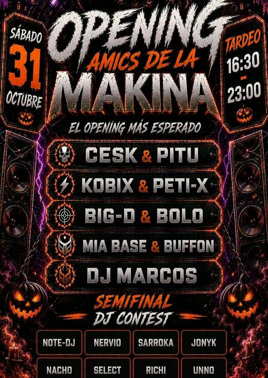 Flyer de OPENING AMICS DE LA MAKINA