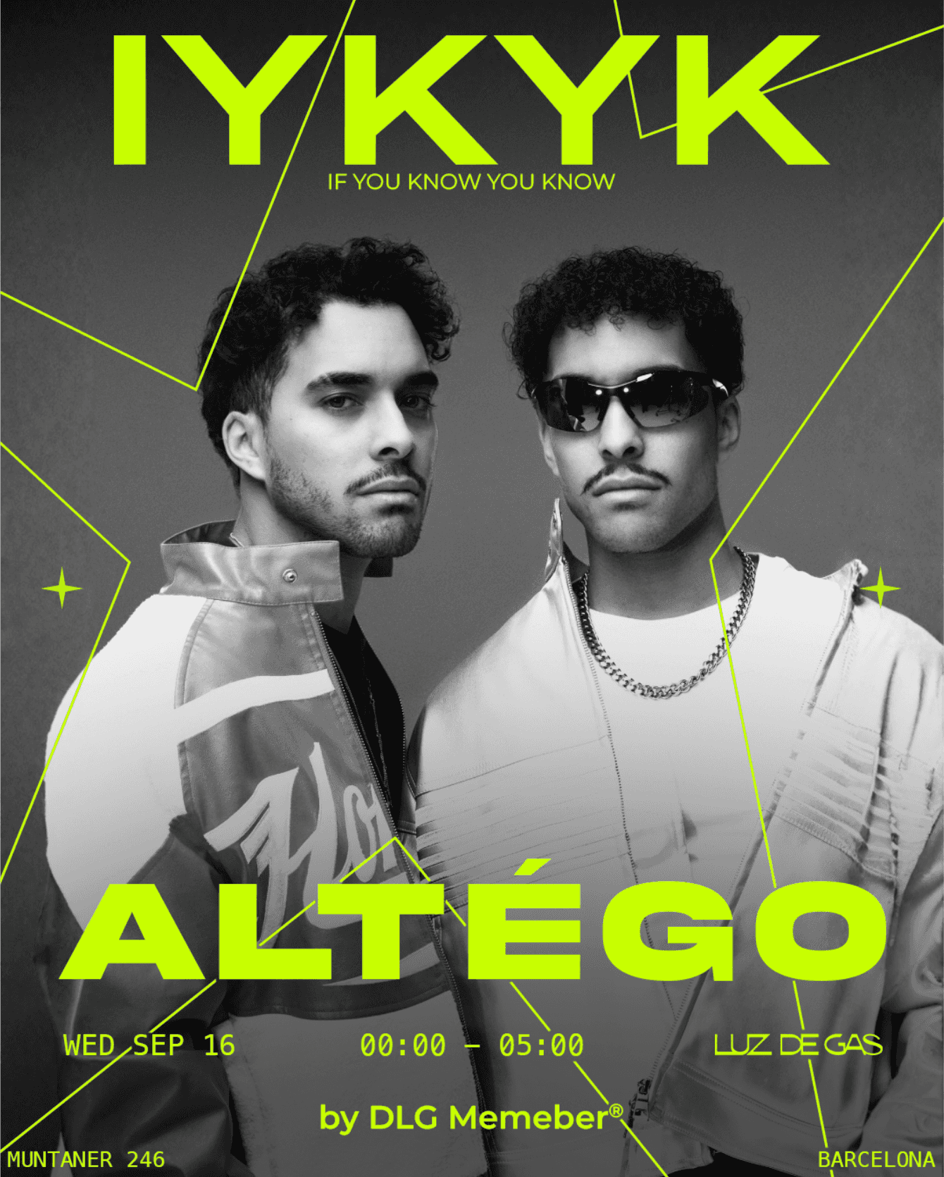 Flyer de Opening IYKYK w/ ALTÉGO