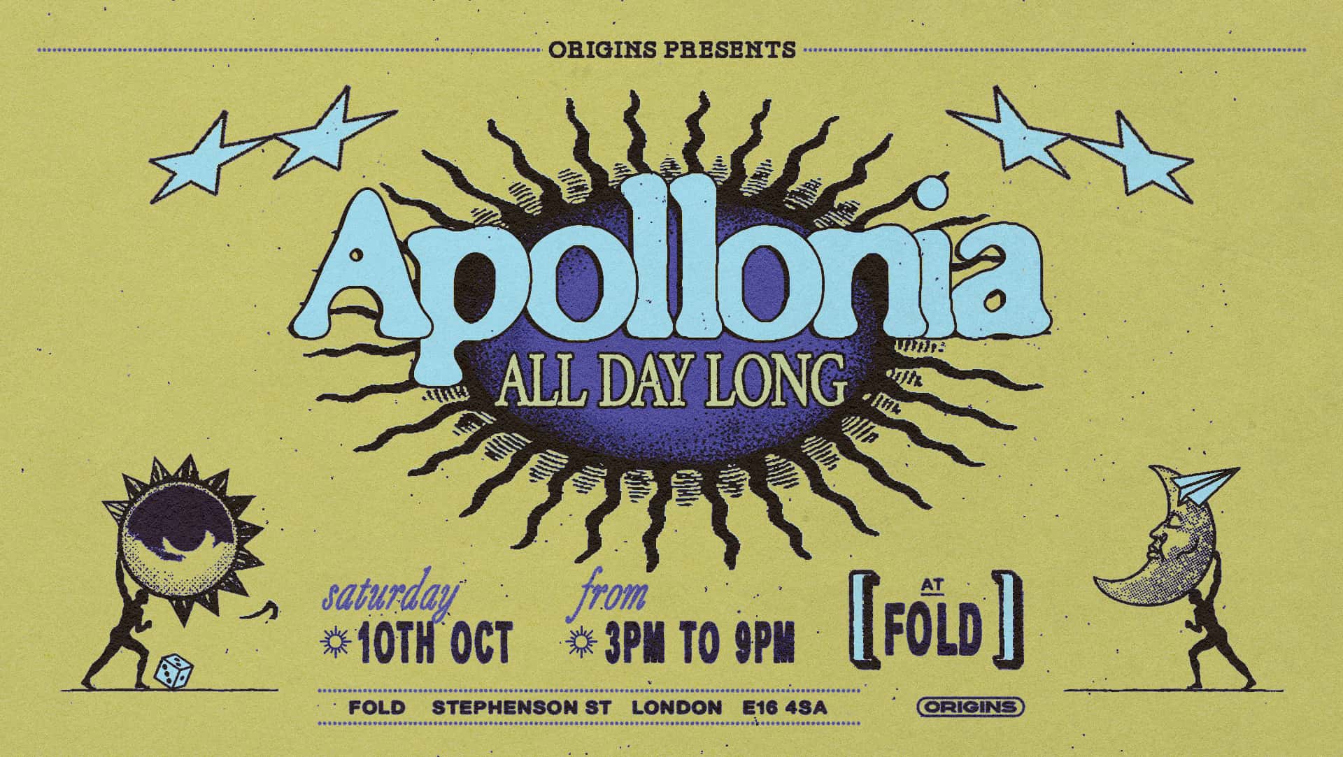 Flyer de Origins: Apollonia - All Day Long