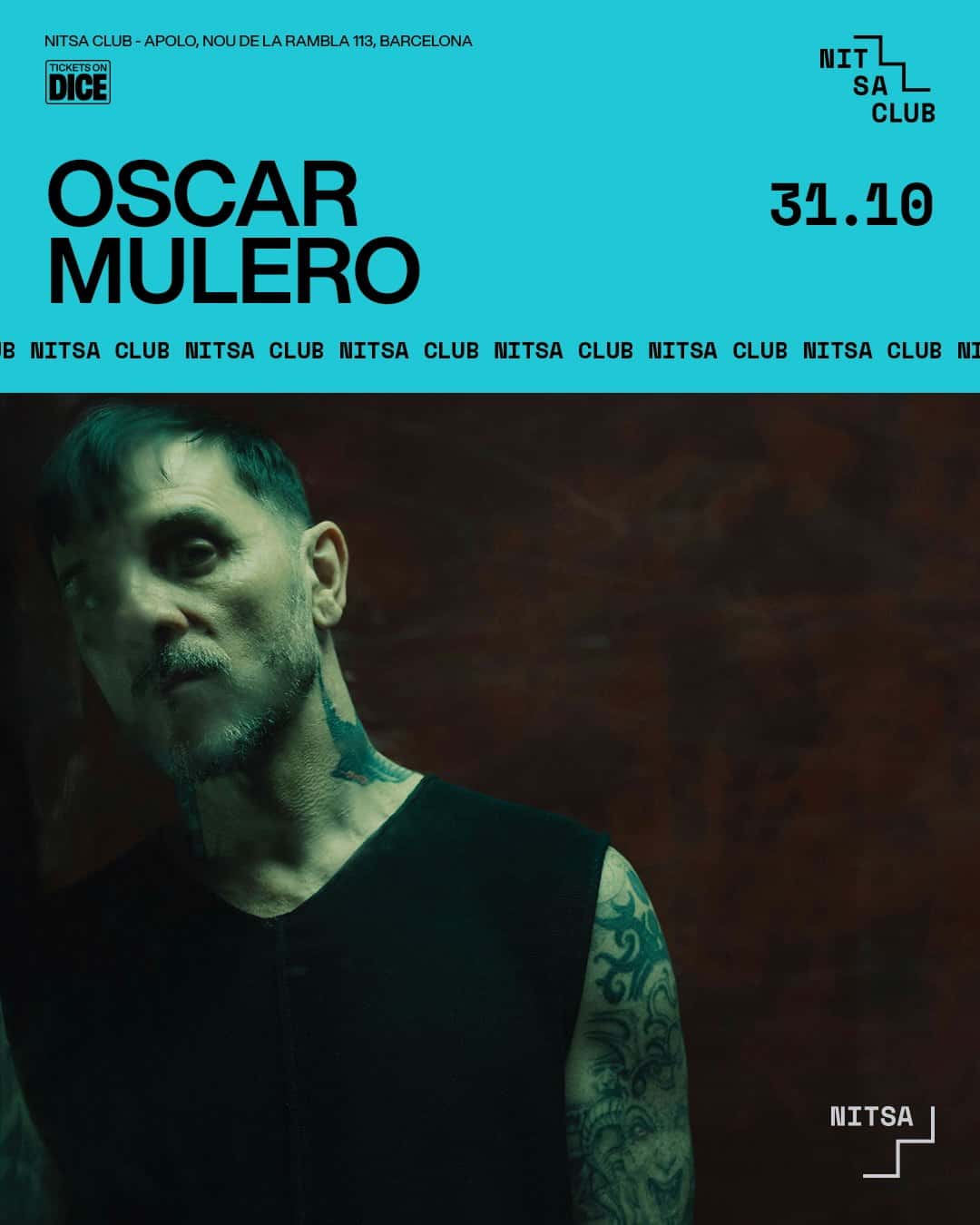 Flyer of Oscar Mulero