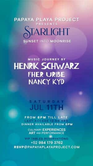 Cartel de Papaya Playa Project STARLIGHT