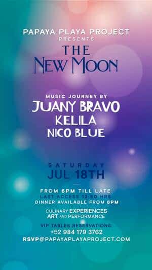Cartel de Papaya Playa Project THE NEW MOON