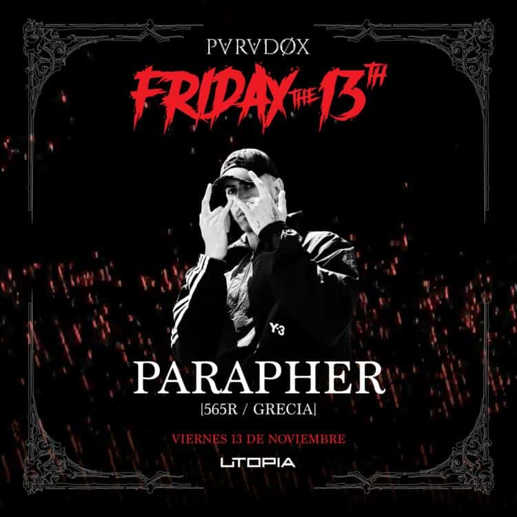 Flyer de PARAPHER - FRIDAY THE 13TH