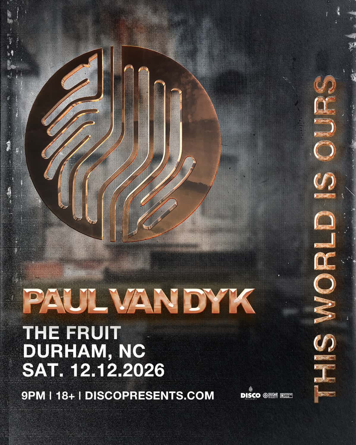Flyer of Paul Van Dyk at The Fruit