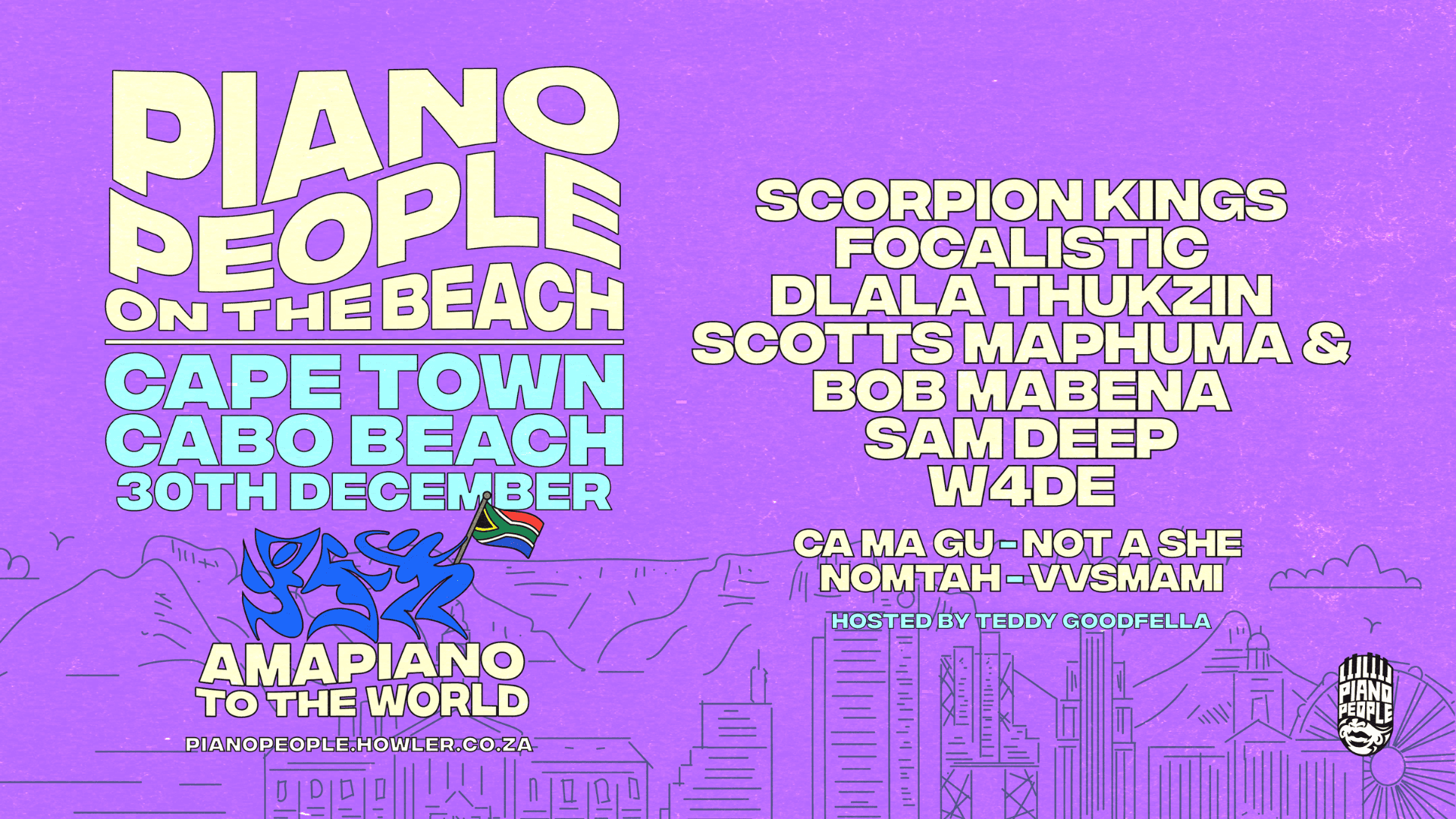 Flyer of Piano People Cape Town 2026
