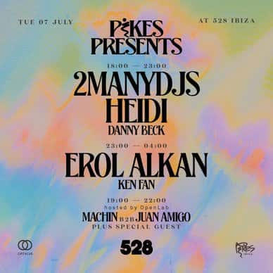 Flyer of Pikes Presents: 2manydjs