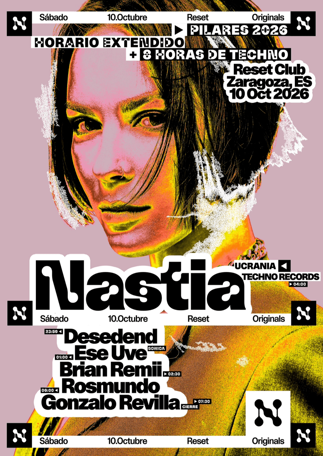 Pilares’26 - ResetOriginals presenta: NASTIA (Techno Records)