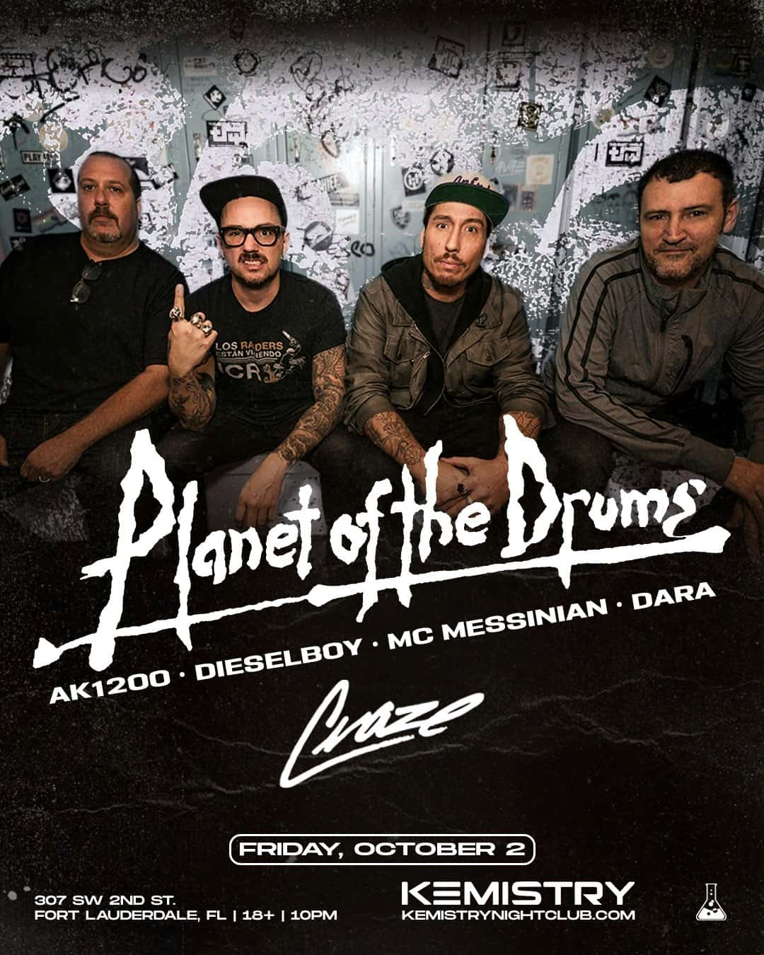 Flyer de PLANET OF THE DRUMS