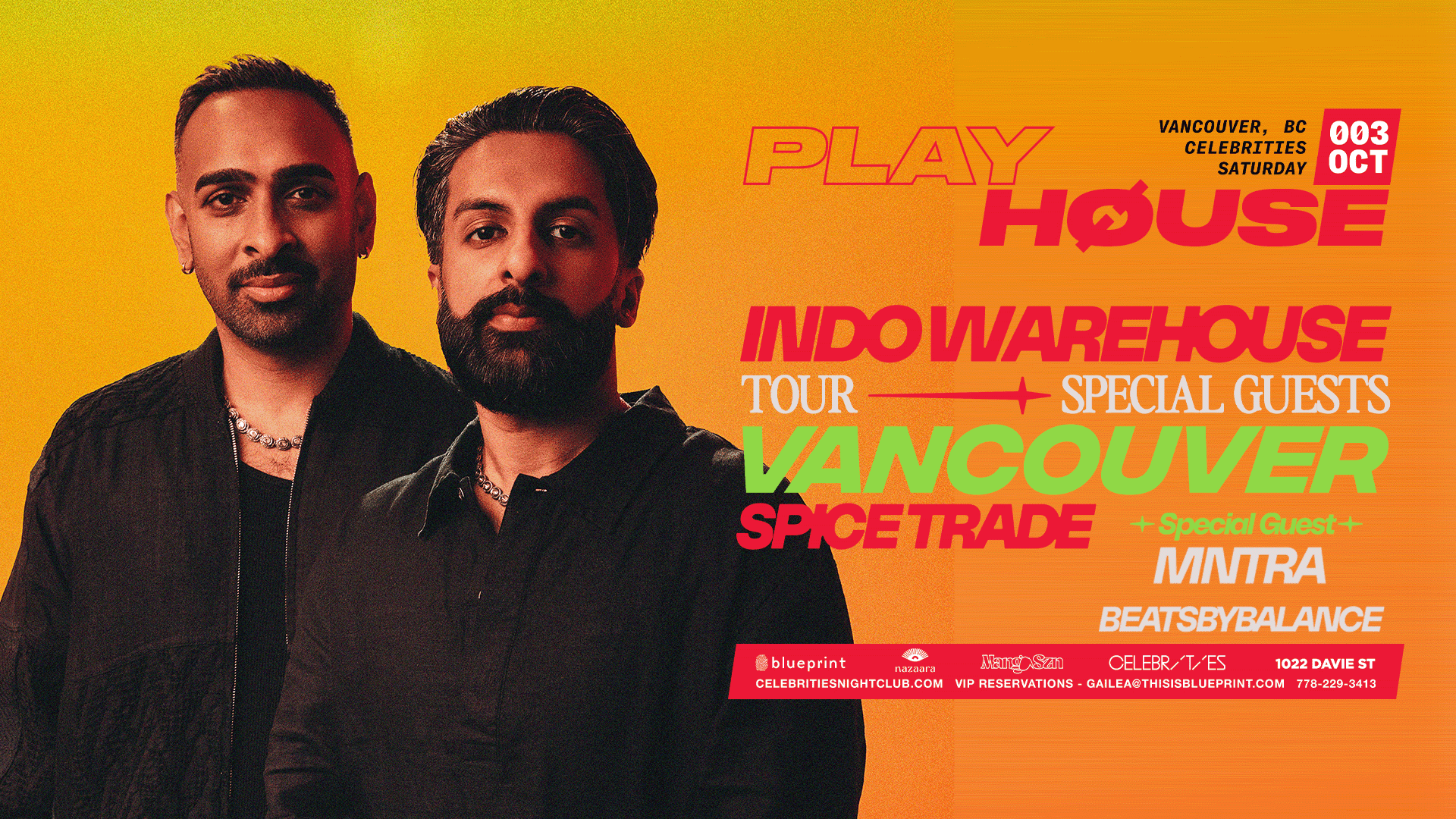 Flyer of Playhouse Pres. Indo Warehouse
