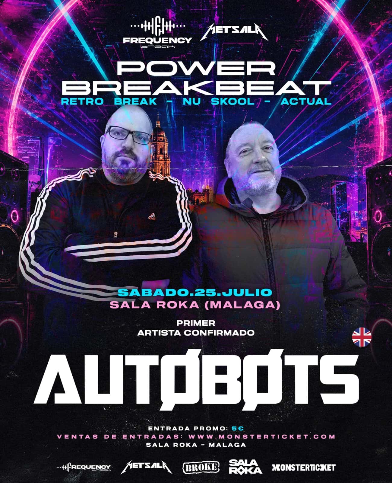 Flyer of Power Breakbeat con Autobots