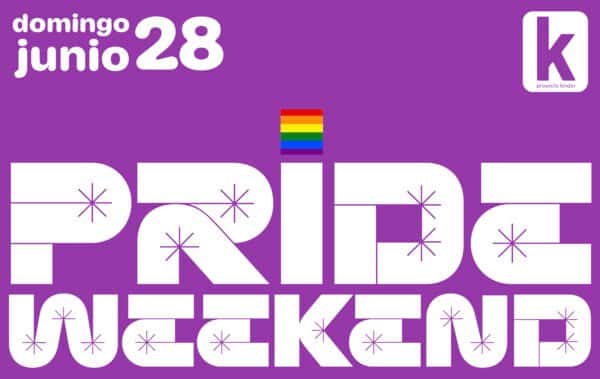 Cartel de PRIDE WEEKEND – SAN JUNIPERO – Domingo 28 de Junio