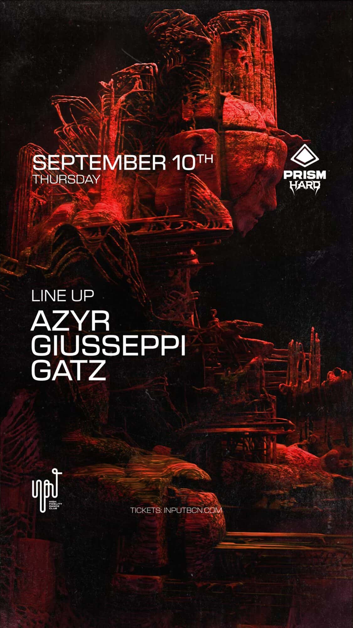 Cartel de PRISM HARD pres. AZYR