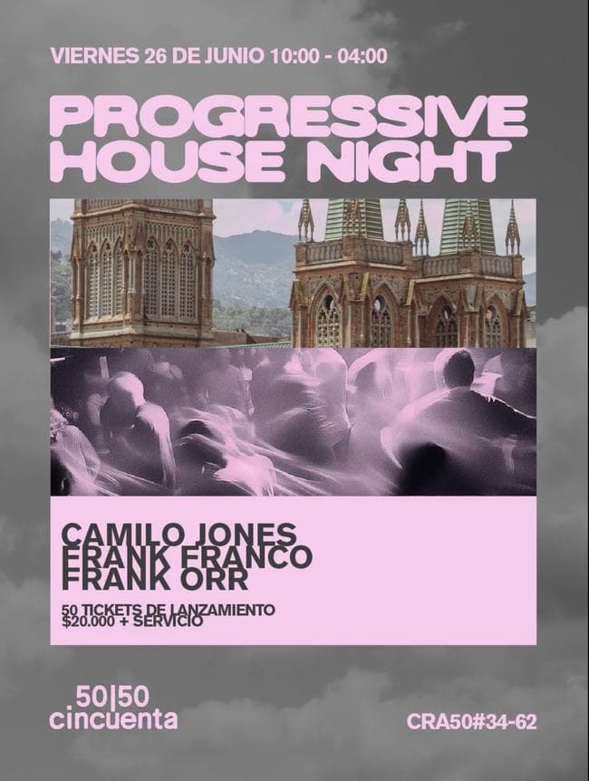 Progressive House Night | Viernes 26 Junio | Sala Centro