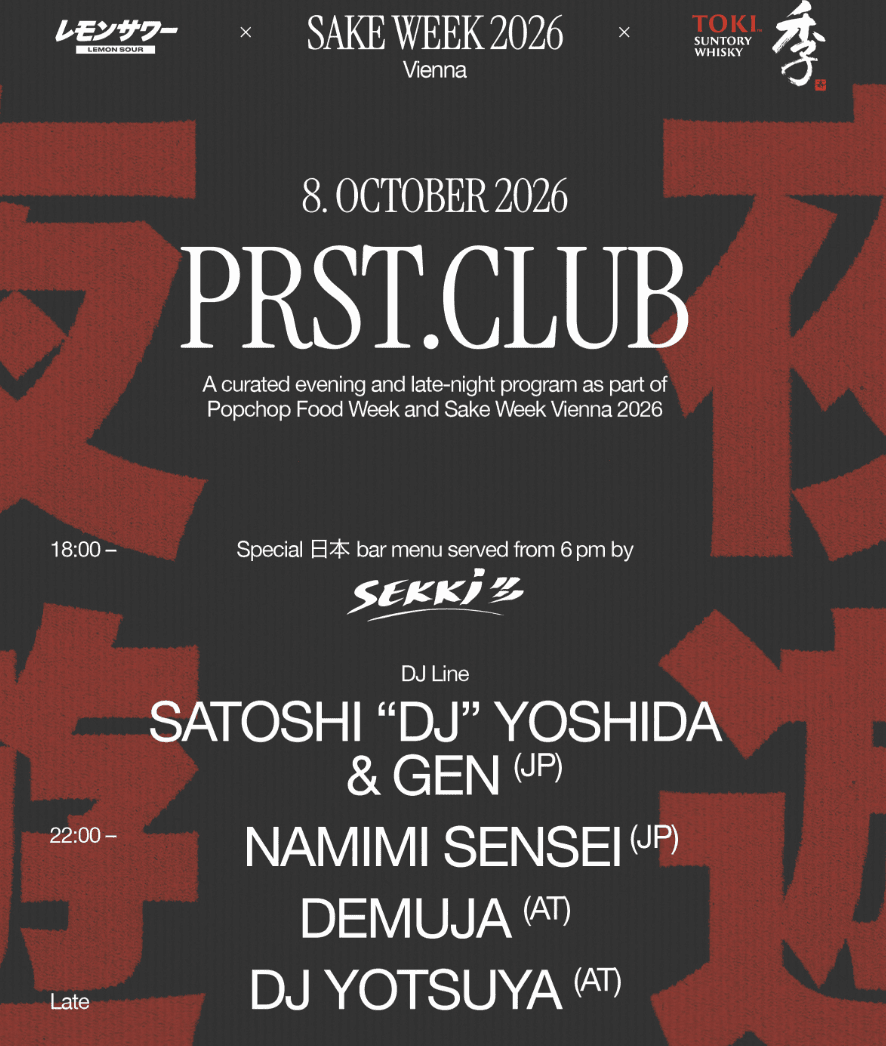 PRST x POPCHOP FOOD WEEK x SAKE WEEK 2026