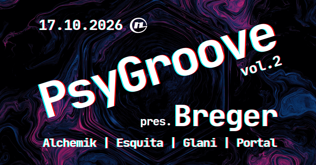 Flyer de PsyGroove vol.2 pres. BREGER