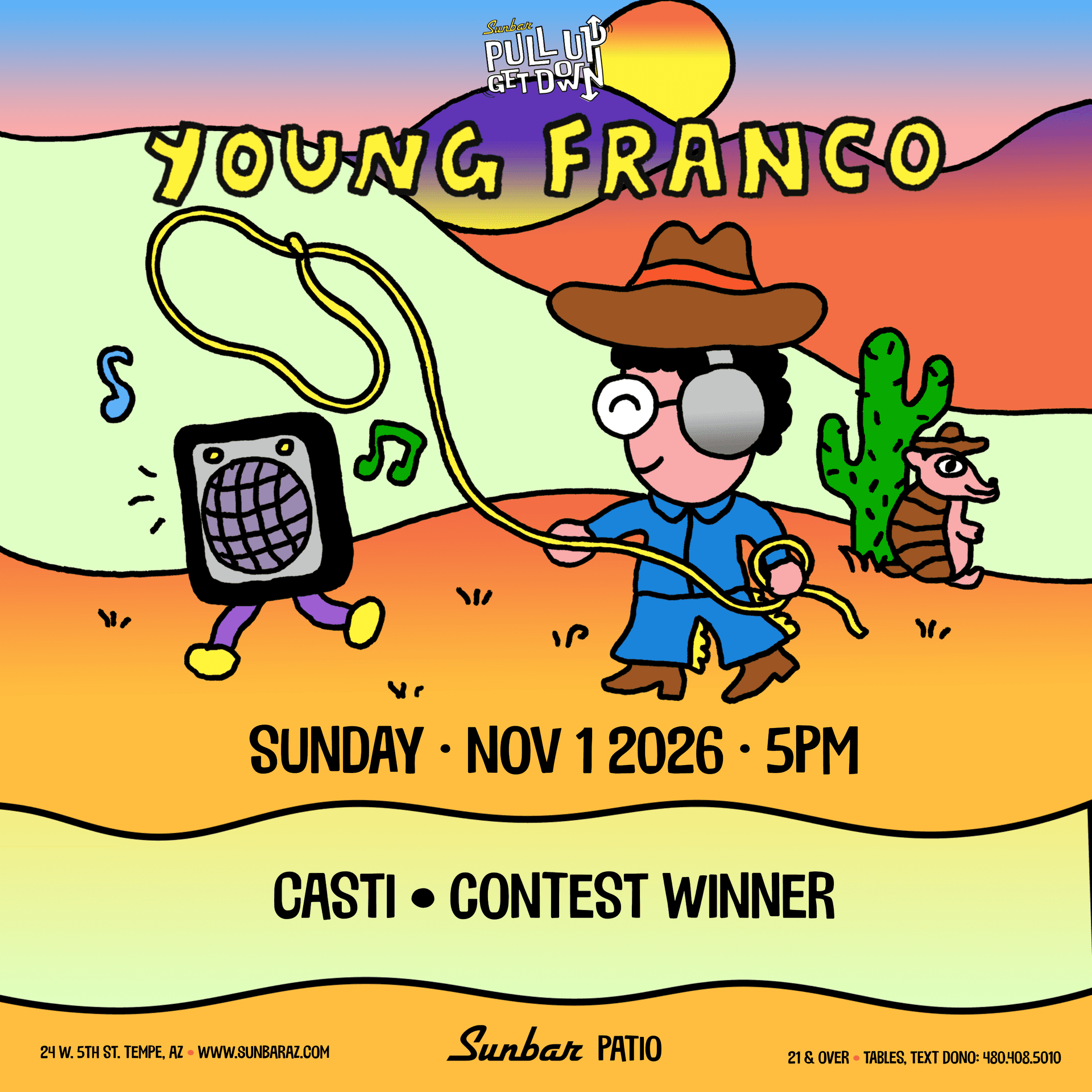 Flyer of Pull Up, Get Down: Young Franco