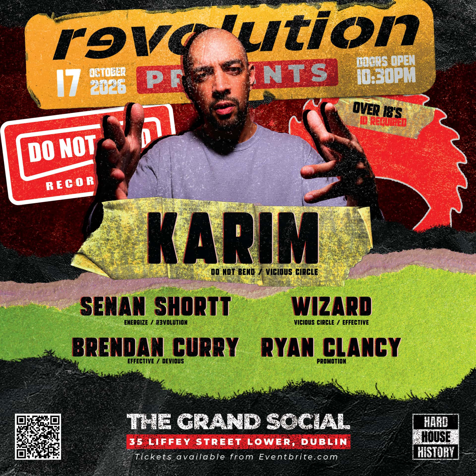 Flyer of Pulse entertainment Presents: R3VOLUTION KARIM