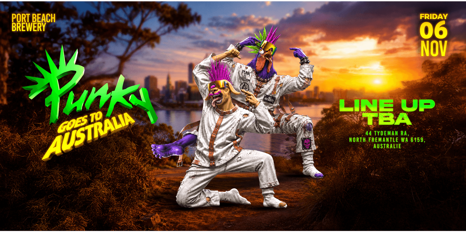 Punky goes to Australia