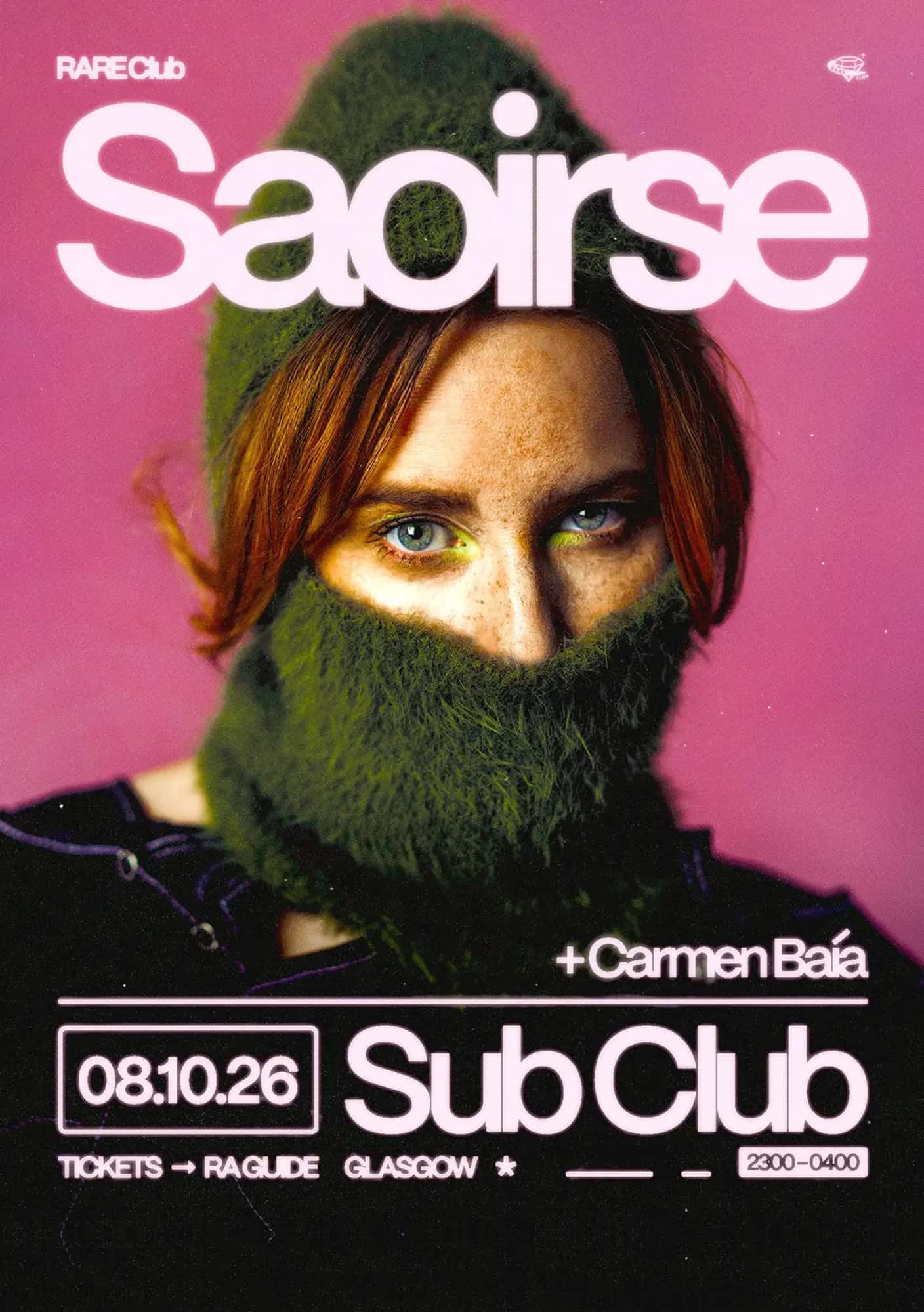 Flyer of RARE Club // Saoirse