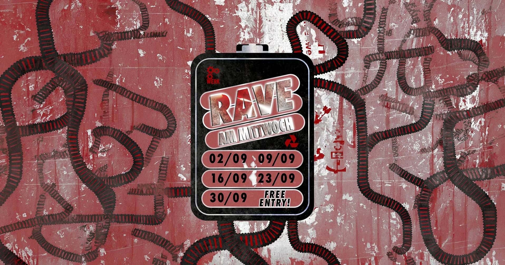 Flyer de Rave am Mittwoch