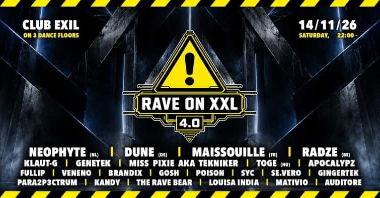 Flyer of RAVE ON XXL 4.0