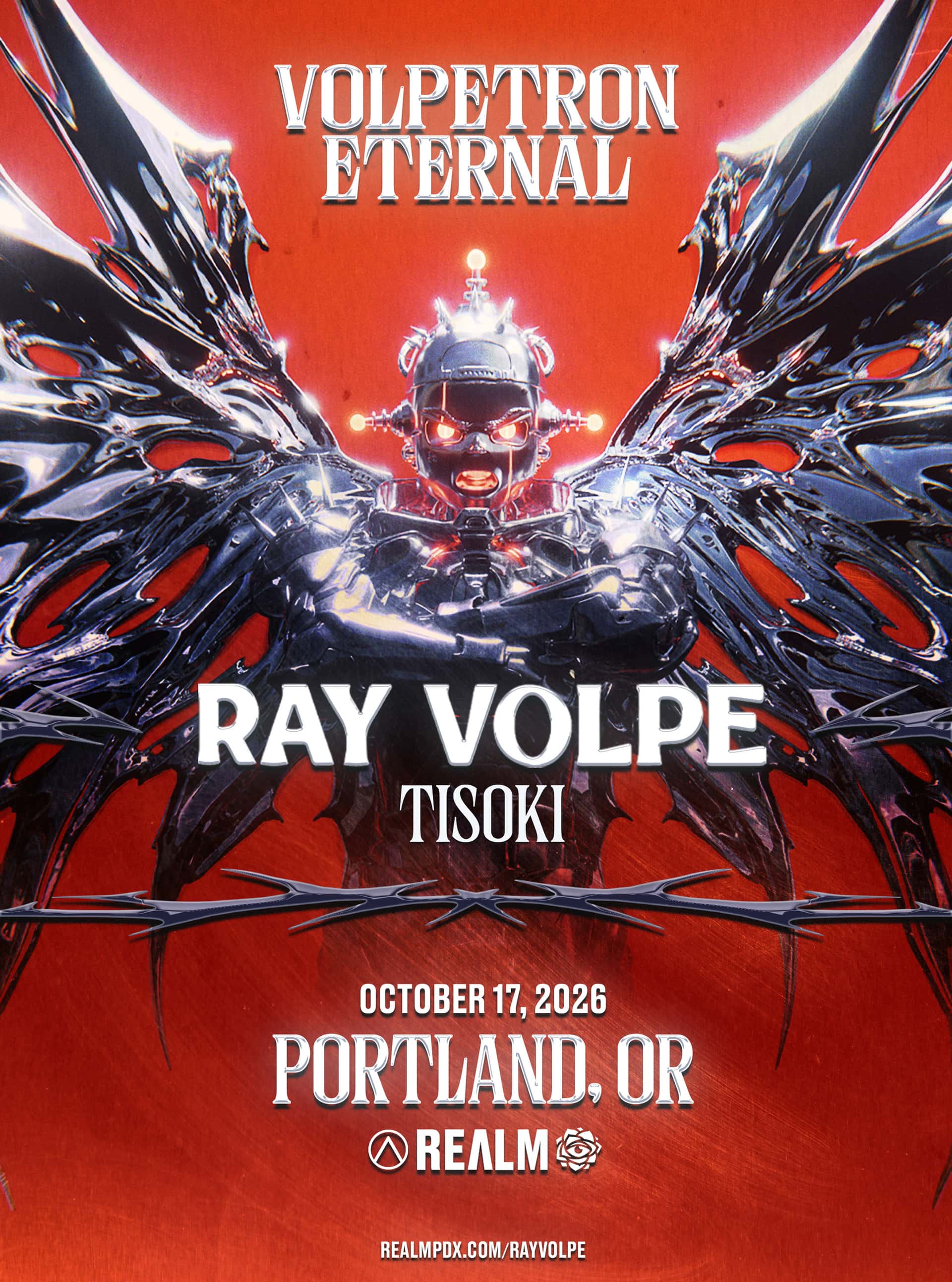 Flyer of RAY VOLPE: VOLPETRON ETERNAL