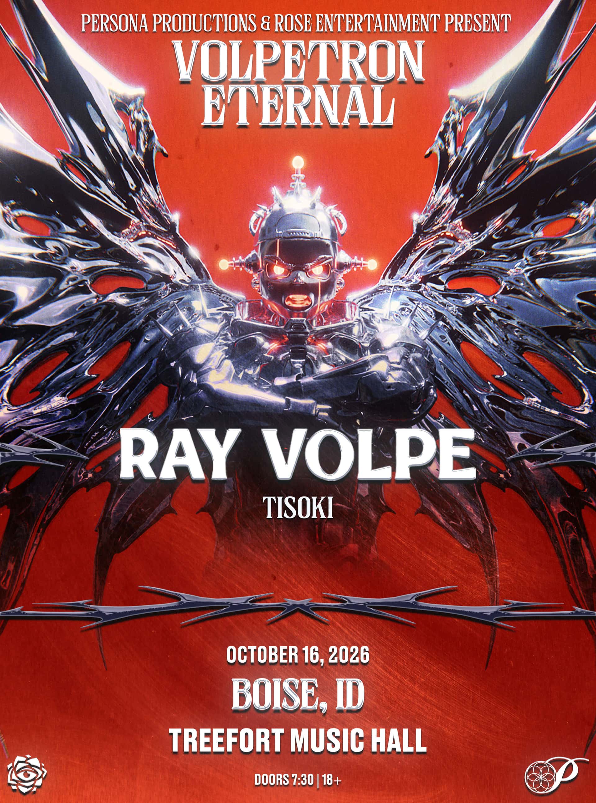 Flyer de RAY VOLPE - VOLPETRON ETERNAL TOUR
