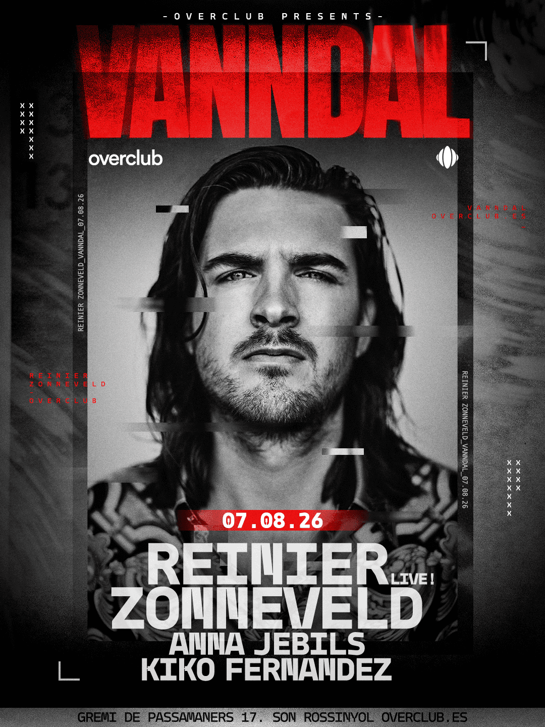 Cartel de REINIER ZONNEVELD LIVE! by VANNDAL