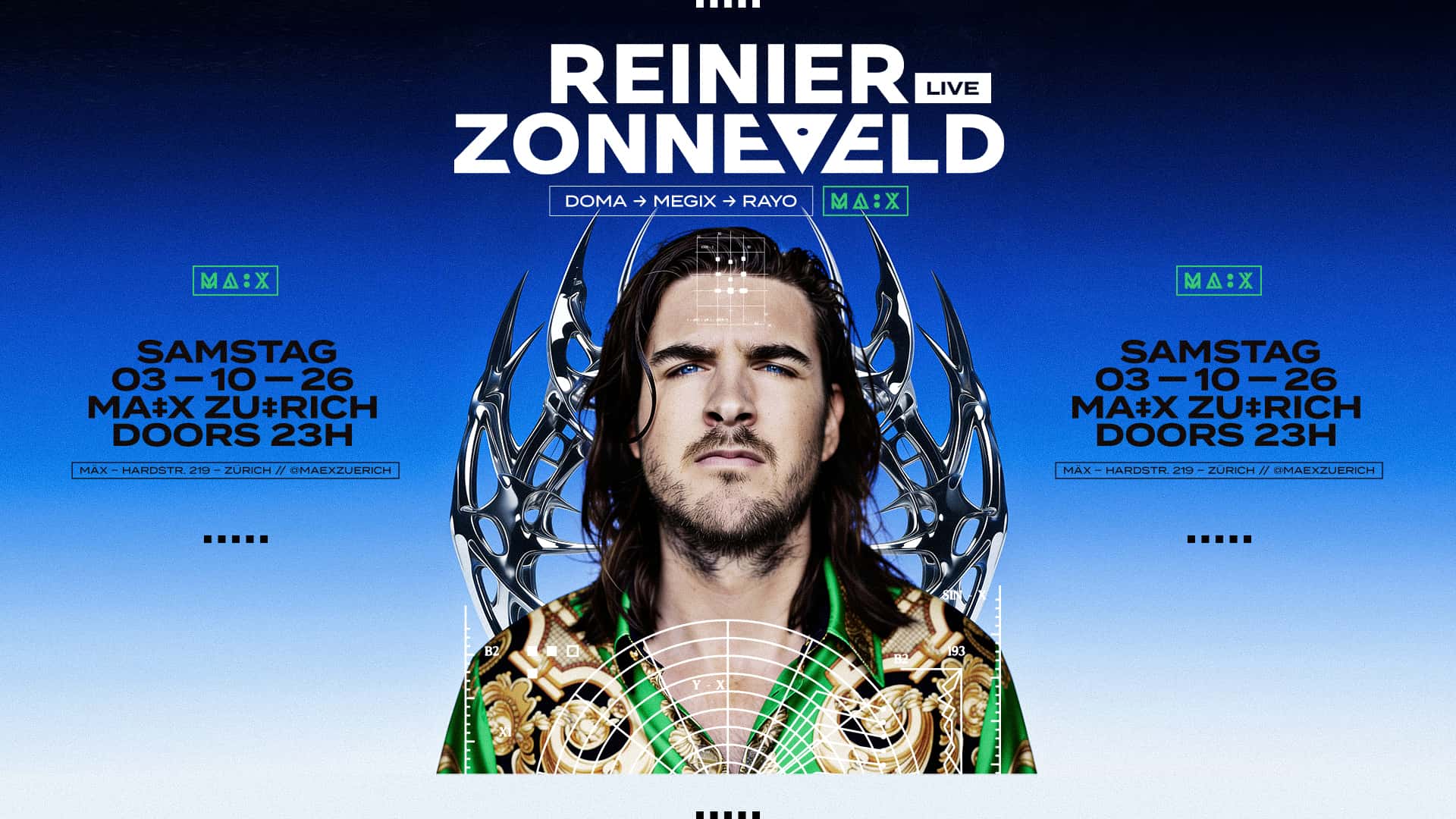 Flyer de Reinier Zonneveld x MÄX Zürich