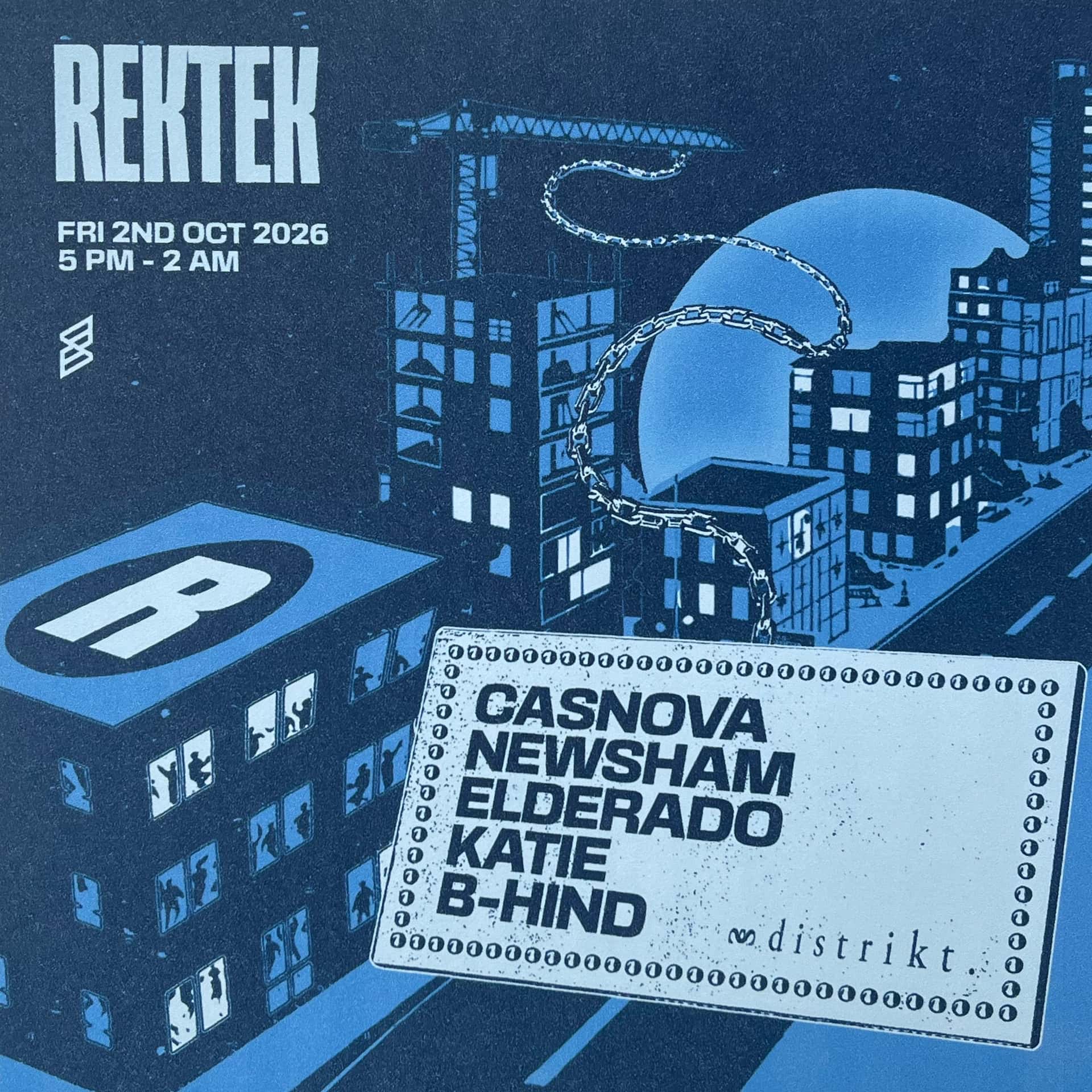 Flyer of RekTek Presents Casnova