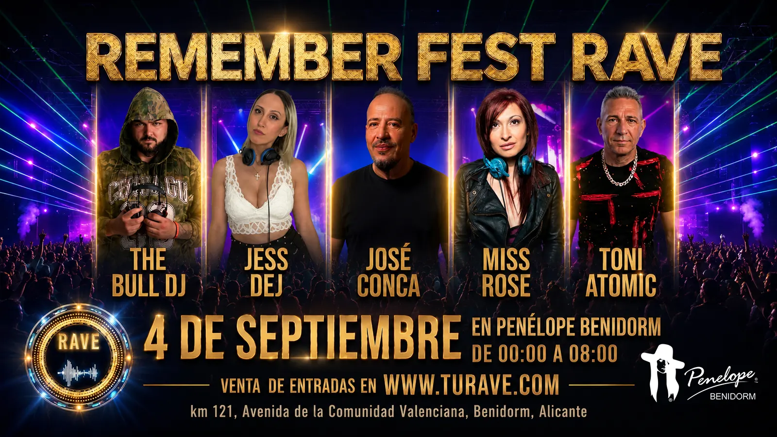 Remember Fest Rave @ Penelope Benidorm