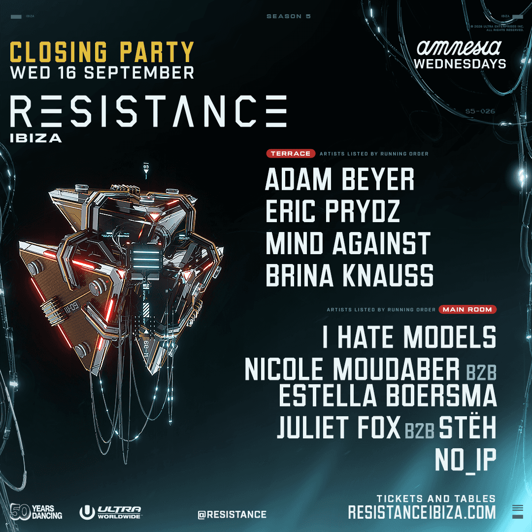 Flyer of Resistance Ibiza Closing Party