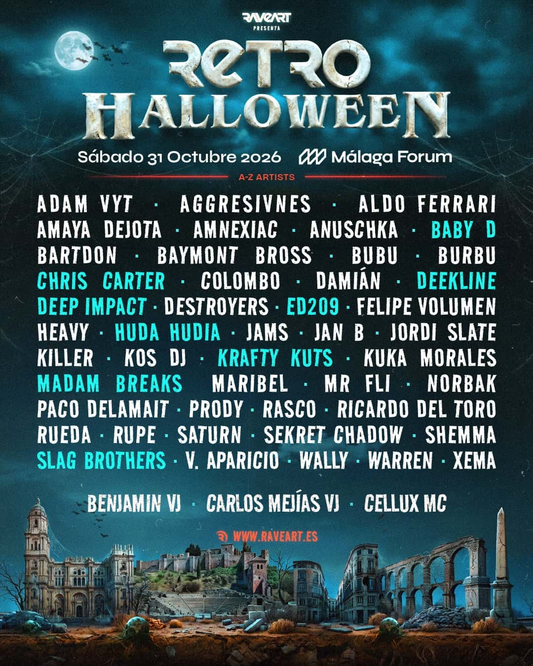 Flyer de Retro Halloween 2026