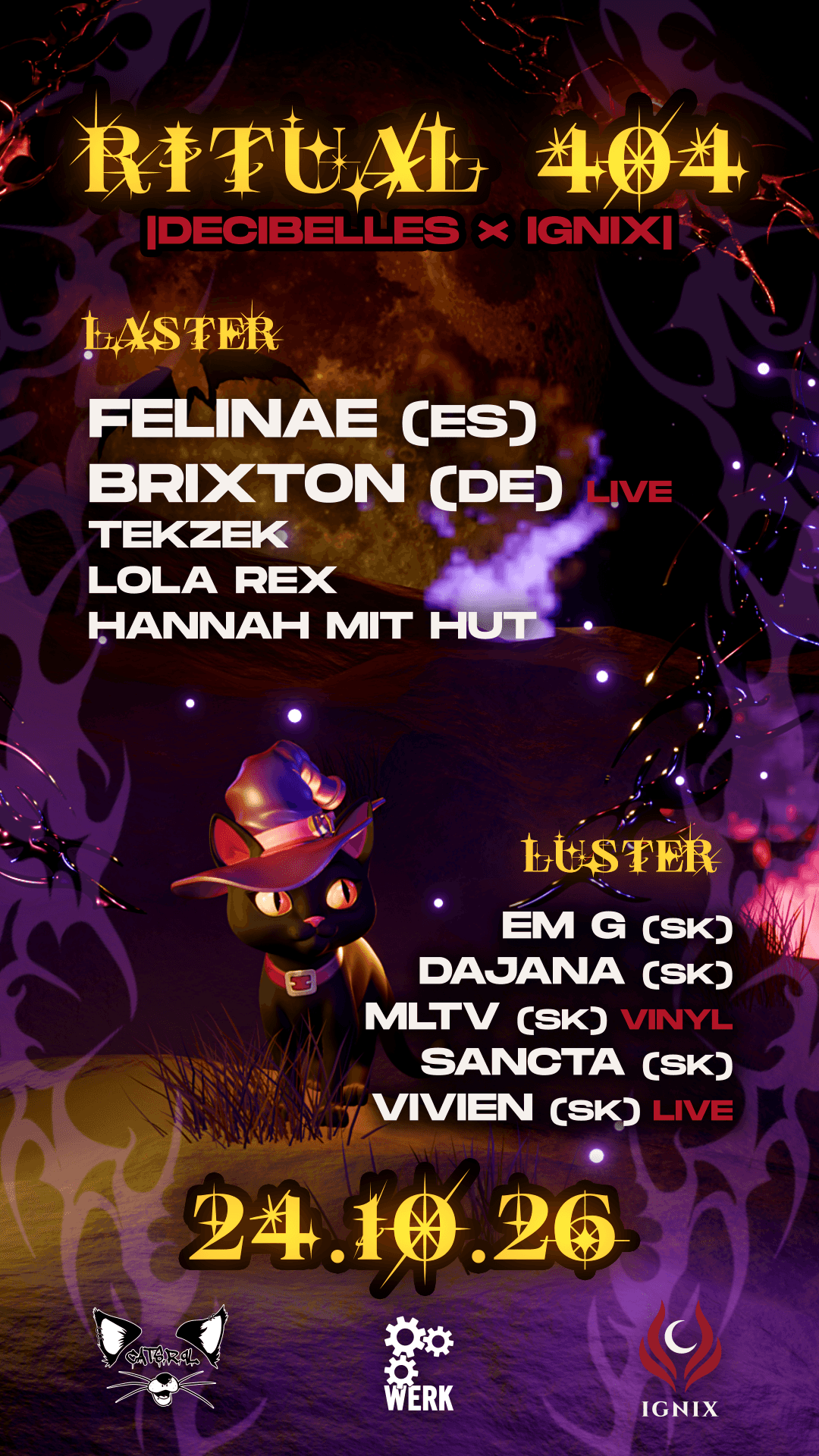 Flyer de RITUAL 404 - DECIBELLES × IGNIX