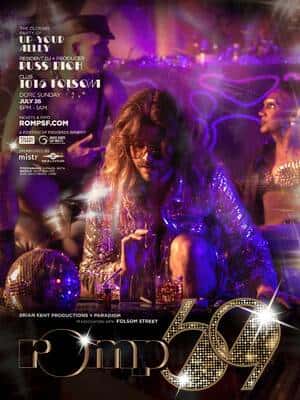 Flyer of ROMP T-Dance: ROMP 69 – The Dirty Discotheque
