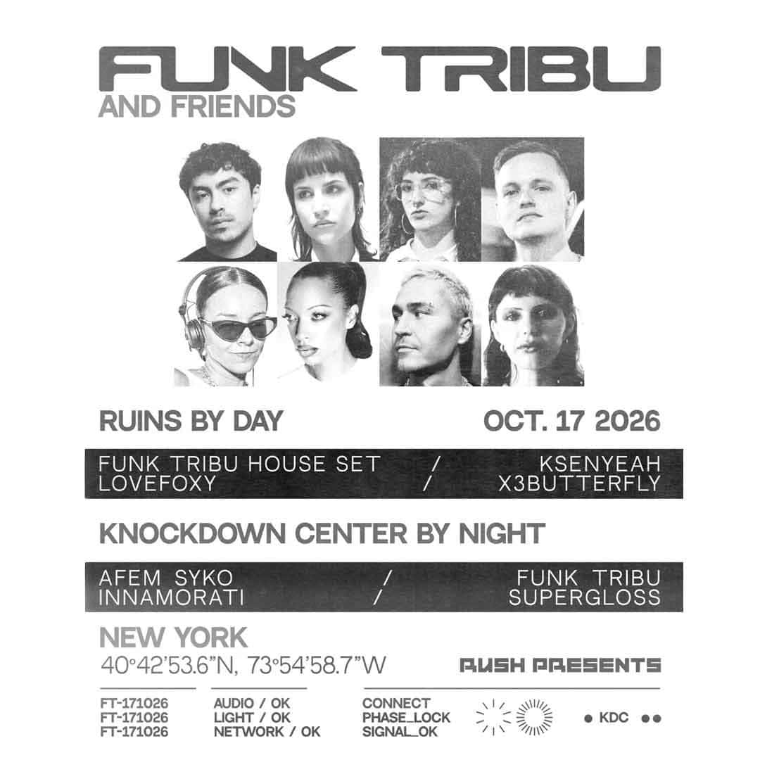 Flyer of RUSH Presents - Funk Tribu: Day & Night
