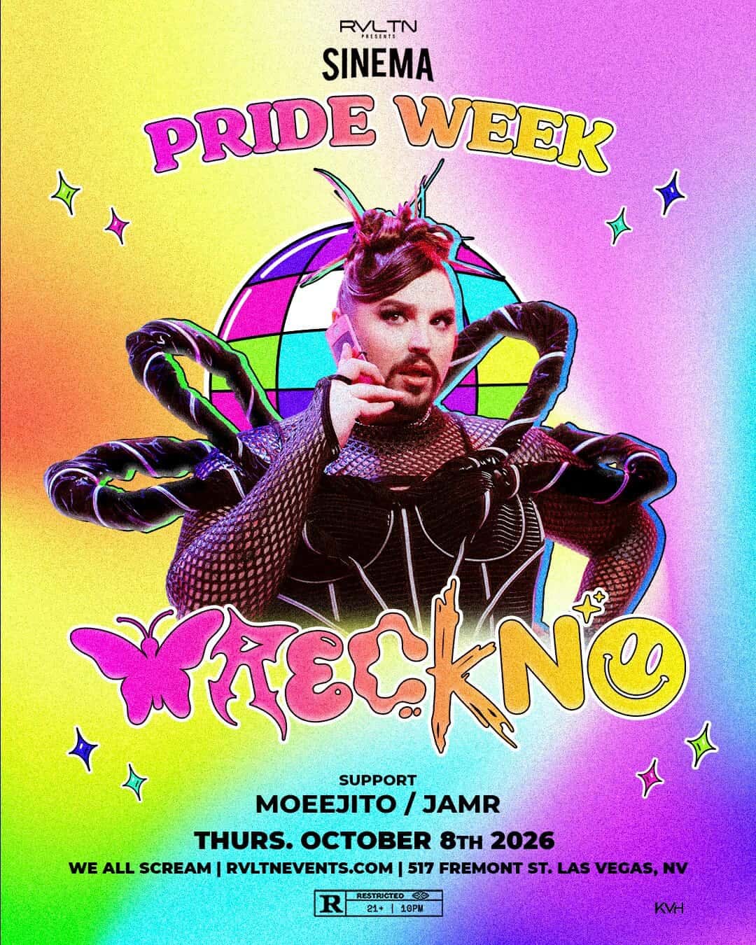 Flyer of RVLTN Presents: SINEMA w/ Wreckno