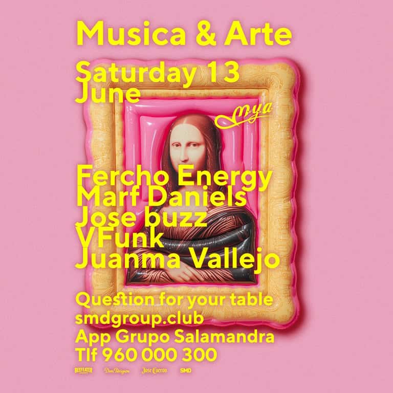 Cartel de SABADO 13 MYA: Música & Arte