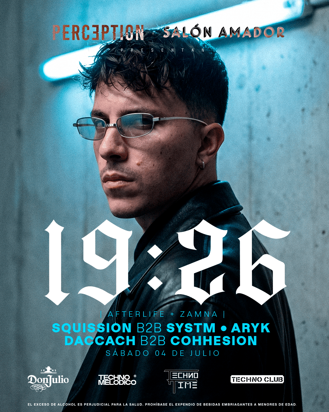 Cartel de Salón Amador x Perception presentan 19:26