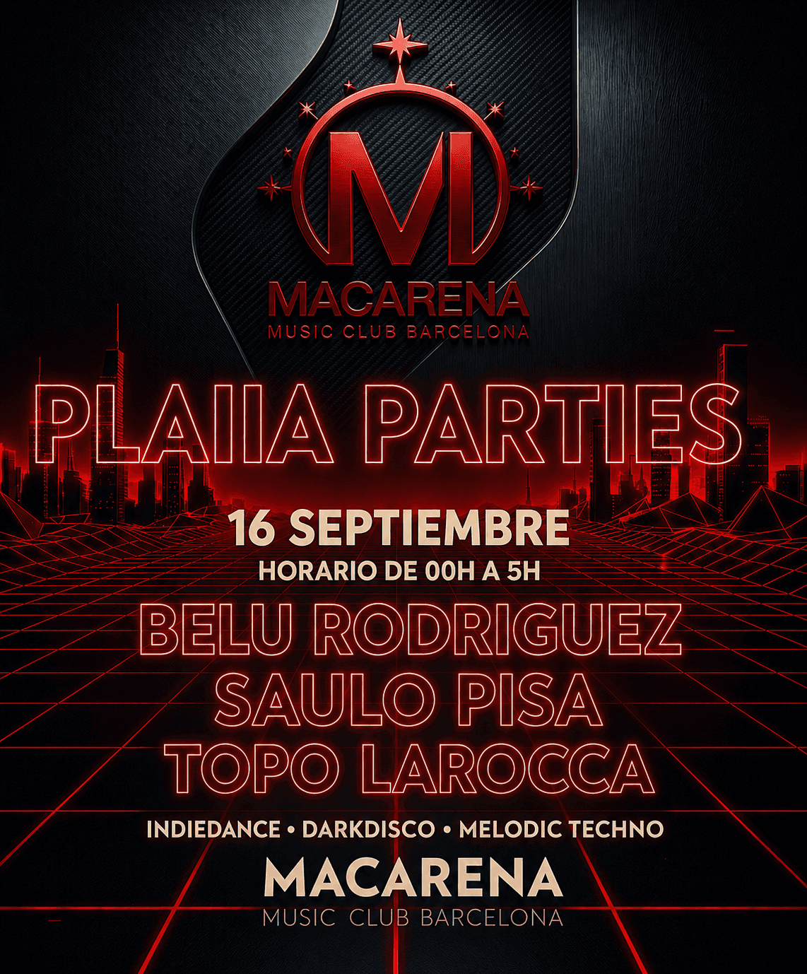 Flyer of Saulo Pisa & Friends