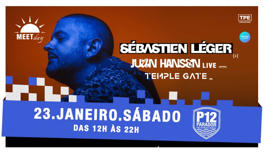 Flyer de Sébastien Léger, Juan Hansen e Temple Gate