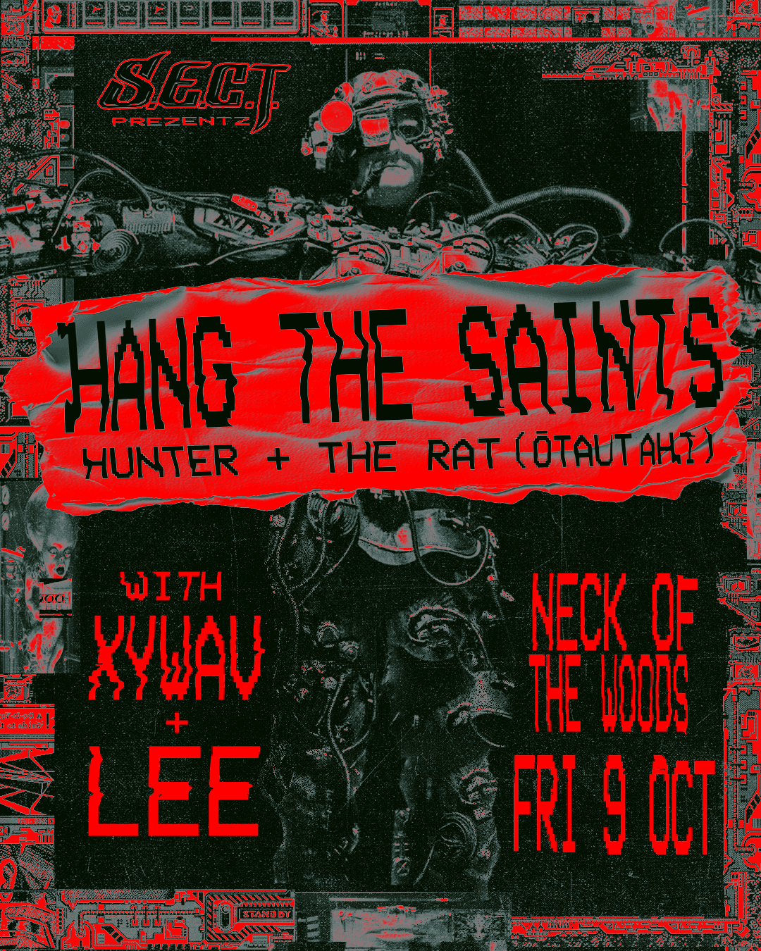 Flyer of SECT: Hang the Saints