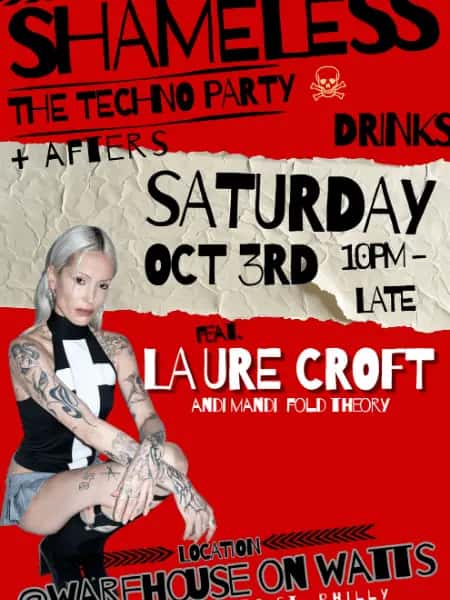 Flyer de Shameless feat. Laure Croft