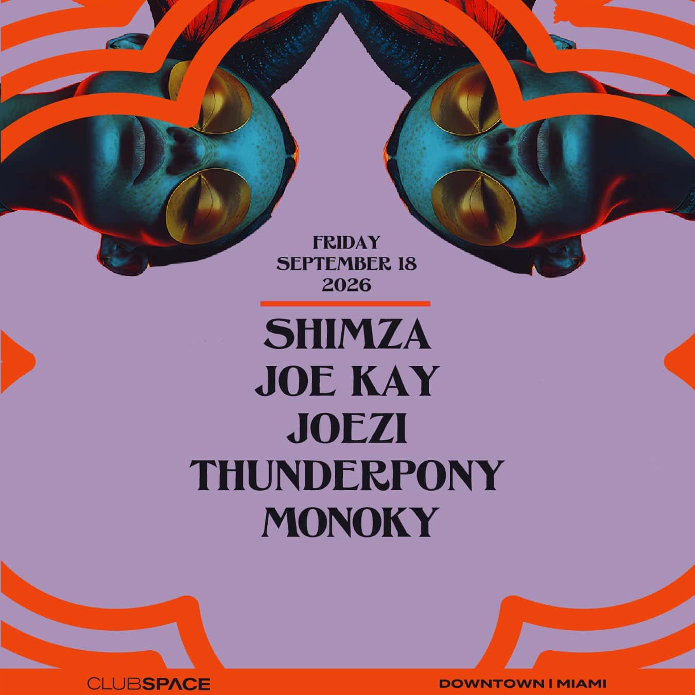 Flyer de Shimza, Joe Kay & Joezi