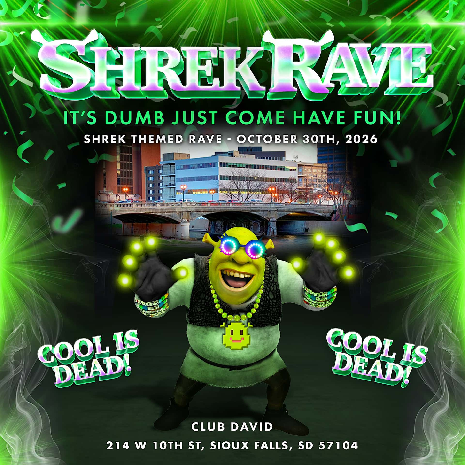 Flyer de Shrek Rave