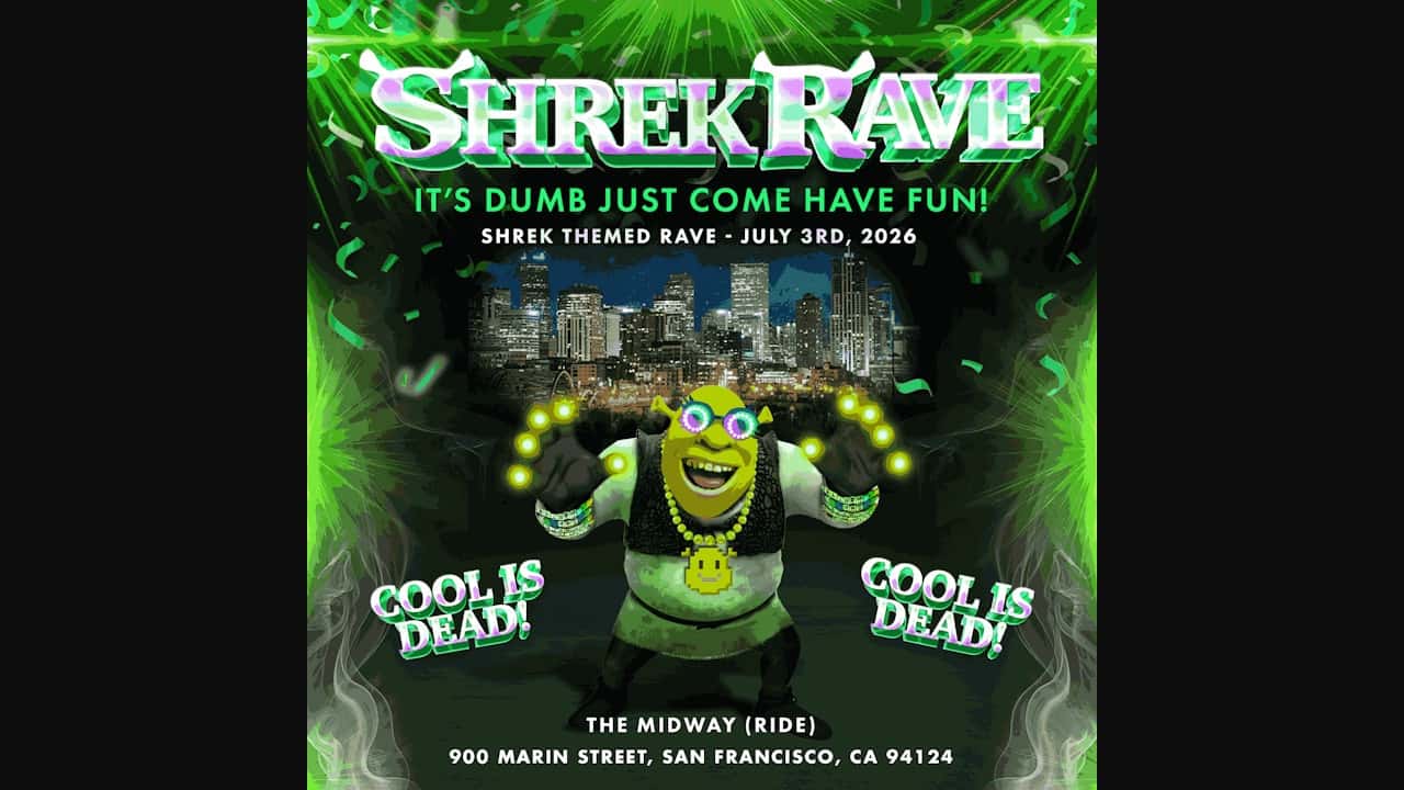 Cartel de Shrek Rave